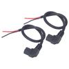 2PCS Electric Bike Power Cord T Type Charging Power Cable Accessories 1.5mm² for Electric Scooter