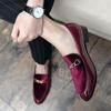 Fashion Luxury Design Suede Men's Loafers Black Blue Red Casual Dress Shoes For Nightclub Party Monk Strap Men Shoes Size 38-47
