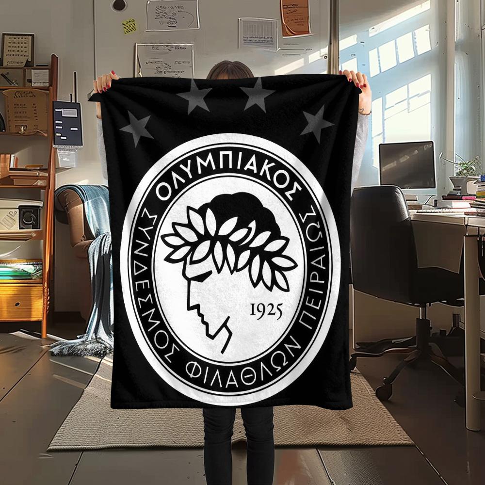 

1PC Olympic Print FlAannel Blanket, High quality Comfortable for All Seasons, Home Decor, Warmth and Comfort 80cm x 120cm