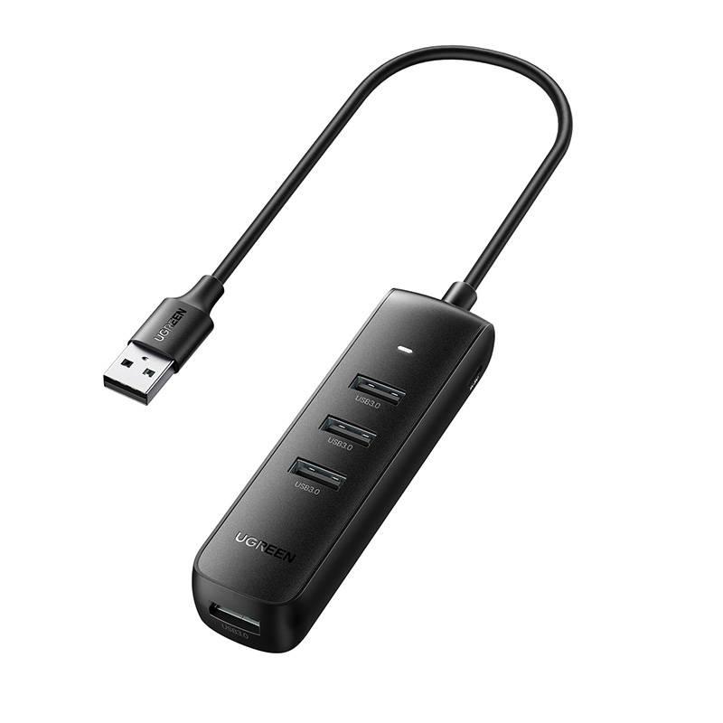 Adapter 4W1 Ugreen Cm416 Hub Usb Do 4X Usb 0.25M (Czarny)