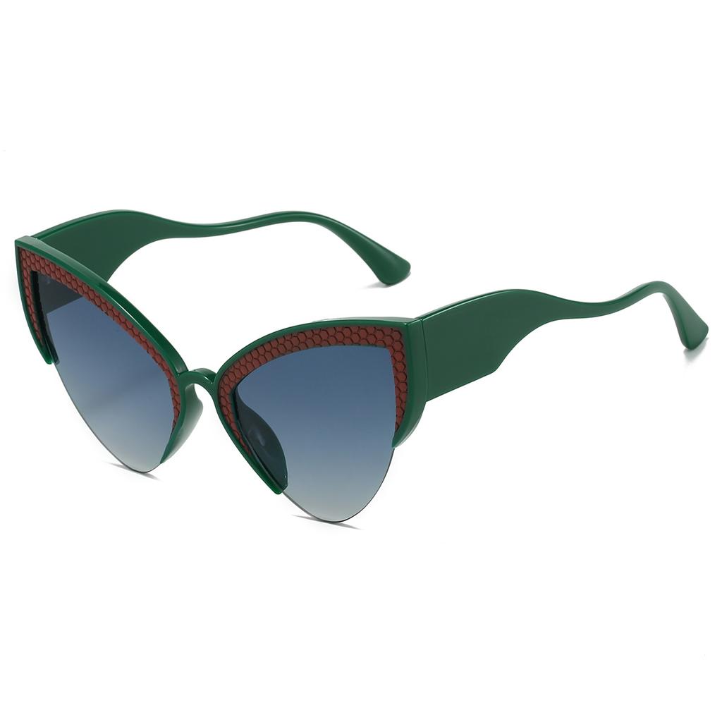 Women INS Brand Triangular Sunglasses Fashion Street Personalized Trends Sun Glasses Retro Cat Eyes Anti UV Beach Shades