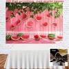 2D Watermelon Party Wall Decor, Pink Watermelon Banner for Summer Picnic Decoration