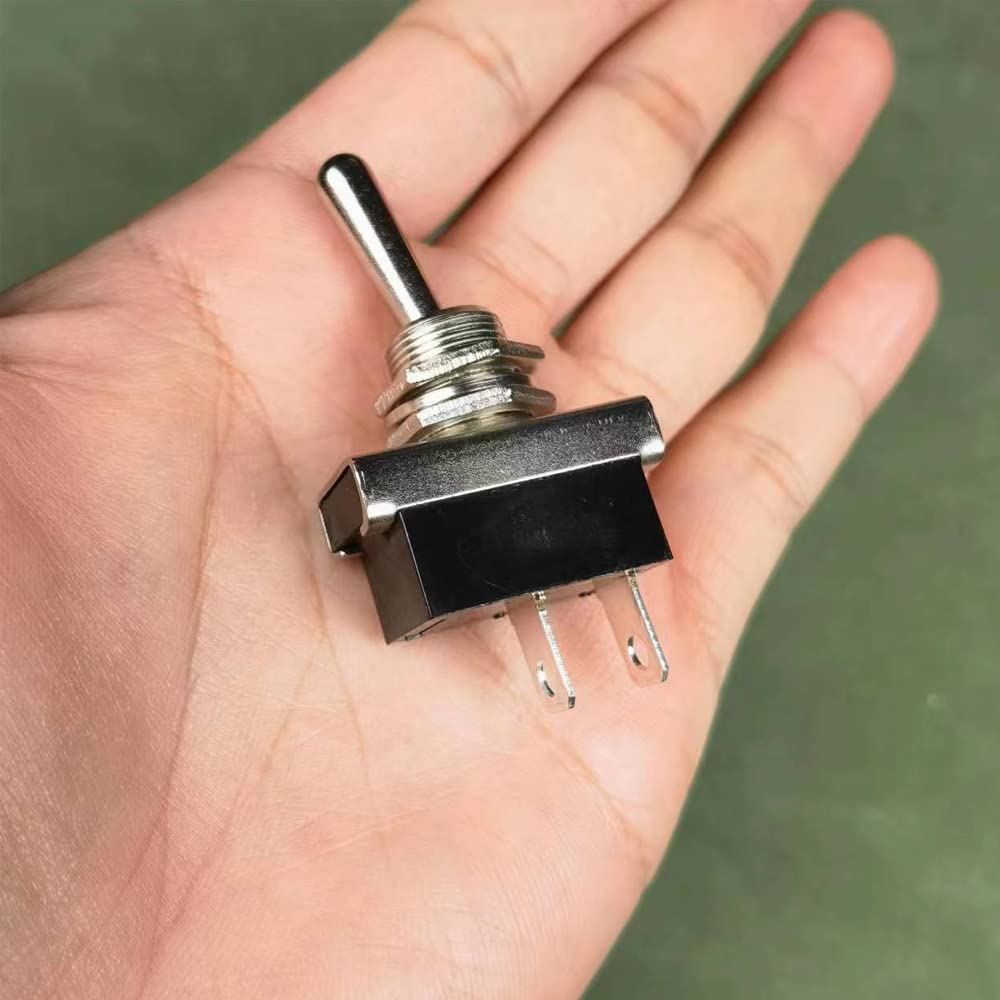 KILIGEN Metal Toggle Switch 25A 12VDC/15A 24VDC/10A 250VAC/ 15A 125VAC