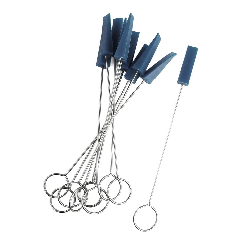 10 STÜCKE Klavierstimm-Dämpfer Metallgriff Dreieckiger Gummi Befestigungswerkzeug Musikinstrument Wartungsset