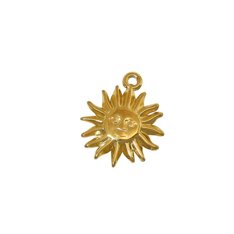 Edelstahl Meeresleben Seestern Muschel Schleife Kreuz DIY Anhänger Einzelner Anhänger Halskette Schmuck Zubehör