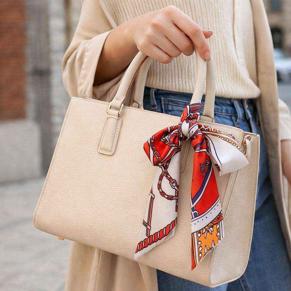 Long Small Silk Scarf Double-Sided Streamer Neck Scarf Slender Scarf  Neckwear/Wrist/Waistband