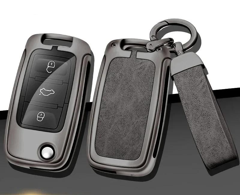 Zinc Alloy Car Key Cover Case Holder Shell For Vw Volkswagen Polo Tiguan Passat B5 B6 B7 Golf 4 5 6 Mk6 Jetta Lavida Accessories