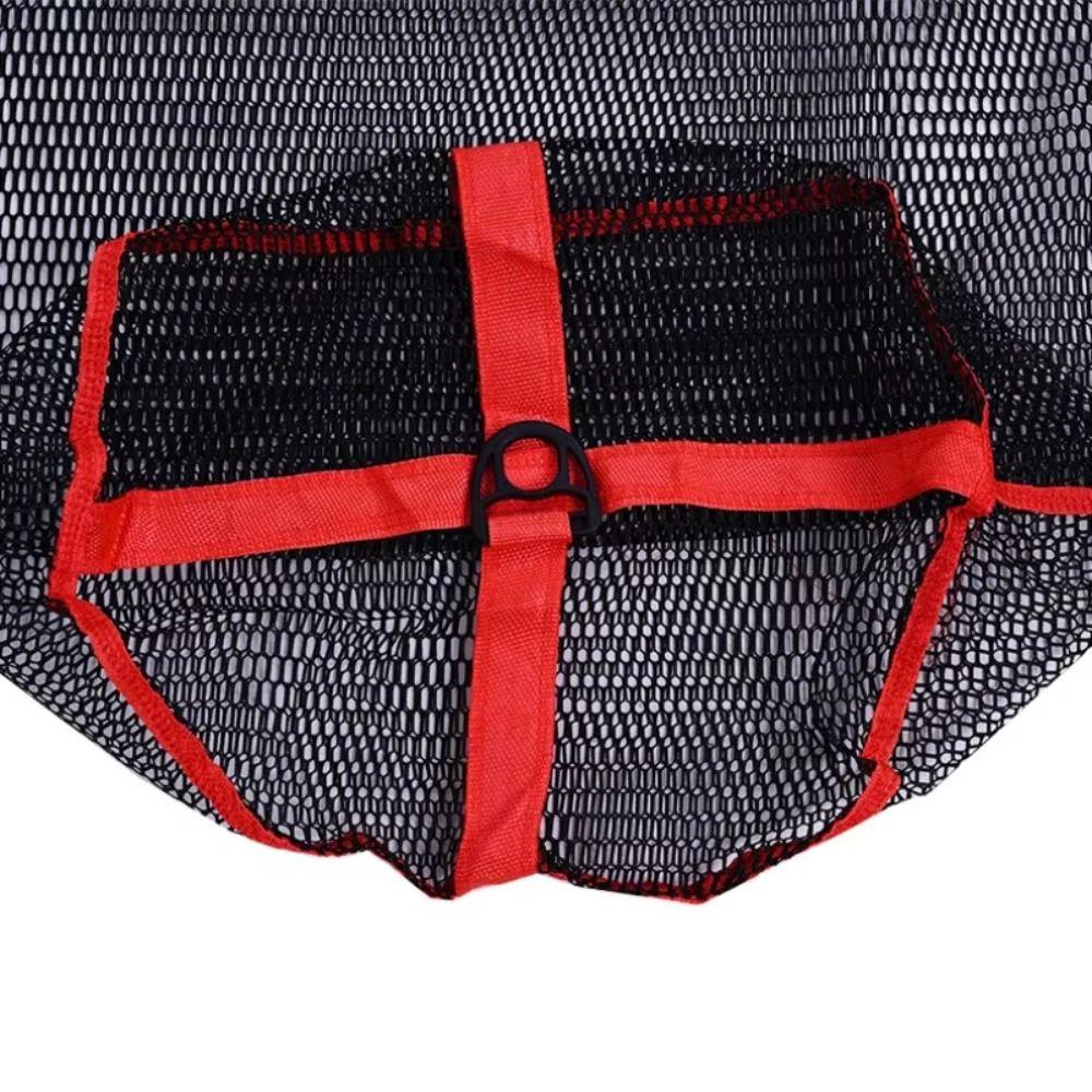 Foldable Fishing Net Bag Small Grid Fishing Gear New Mesh Drawstring Bag  Fishing Supply