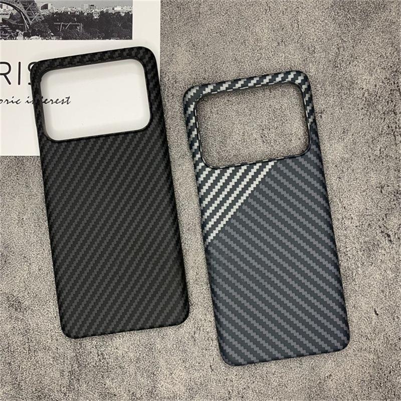 Matte Hard Case For Xiaomi 11 Ultra Case Slim Thin Carbon Fiber Texture Pattern Phone Back Cover Mi 11Ultra 5G Lightweight Shell