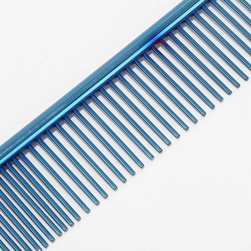 LAKELUUYAA Pet Grooming Brush and Comb Set for Dogs and Includes Steel Cotton Dog Grooming Metal Flea Comb for and Dog Nail Clippers 11-Piece Cats,