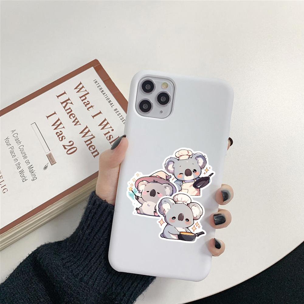 54Pcs New Cute Cartoon Koala Graffiti Decoration Mobile Phone Waterproof Children'S Stickers