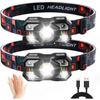 Rechargeable motion sensor headlamp LED Flashlight Work Mini Headlamps USB Portable Outdoor For Camping Light Running flashlight