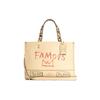 X Basquiat Collaboration Dempsey 30 Graffiti Print PVC Tote Bag Women Tote Bags Ivory C5660-IMOQY