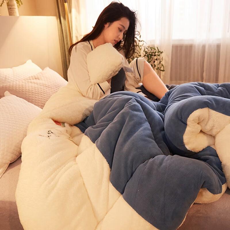 Nanjiren Thickened Faux Lamb Fleece Quilt
