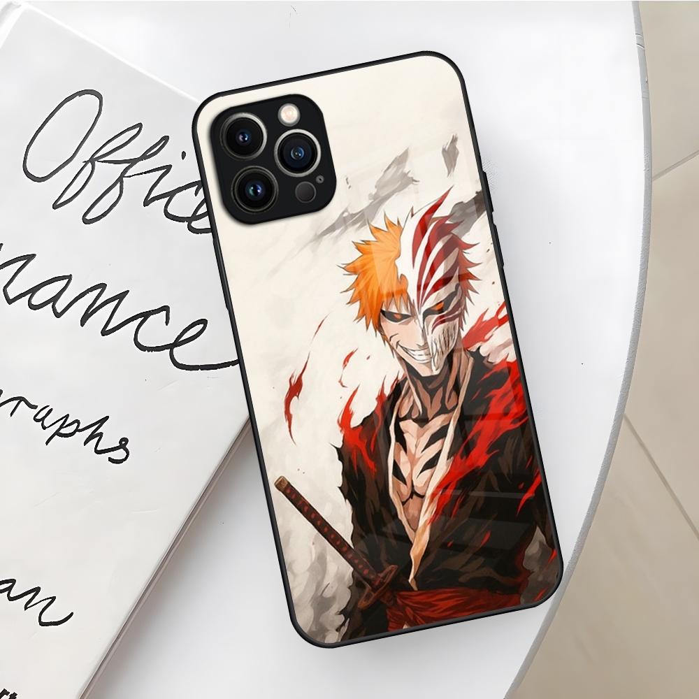 Bleach Kurosaki Ichigo Phone Case for Iphone 17 16 Air 15 14 12 11 13 Pro Max Mini X Xr Xs Se Puls Glass Cover