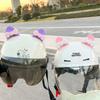 Electric Vehicle Stickers Motorcycle Helmet Decorative Stickers Cat Ear And Bear Ear Accessories Cute Accessories