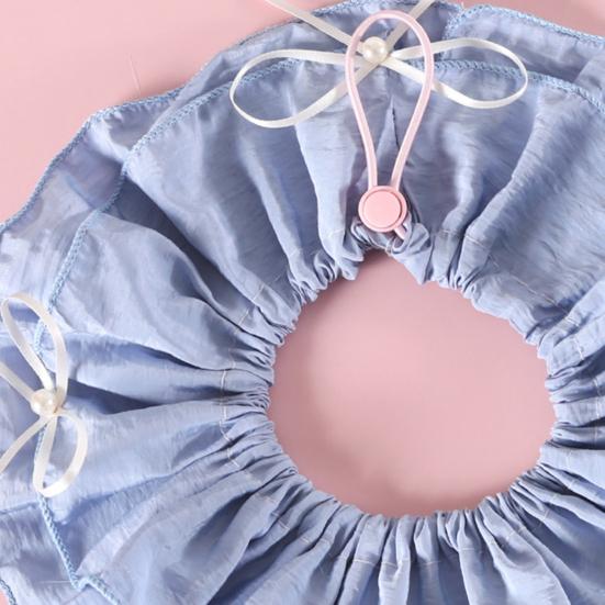 Cat Bib Collar Pet Bandana Scarf Accessories with Bow Adjustable Cat Dog Princess Costume for Christmas Birthday Party Decoration