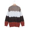 Women's Long Sleeve Colorblock Striped Casual Loose Knit Pullover Sweater Top