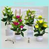 Flower Artificial Rose Flowerpot Green Plant For Wedding Party Decoration Prop