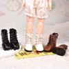 PU Leather 1/6 Doll Shoes Long Knees Doll Leather Shoes Humanoid Doll Boots  Girl Gift