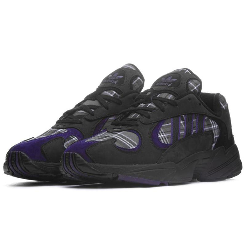 Adidas Yung 1 'Purple Plaid' Sneakers EF3965