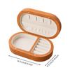 Solid Wood Jewelry Box with Snap Closure Dustproof for Bedroom