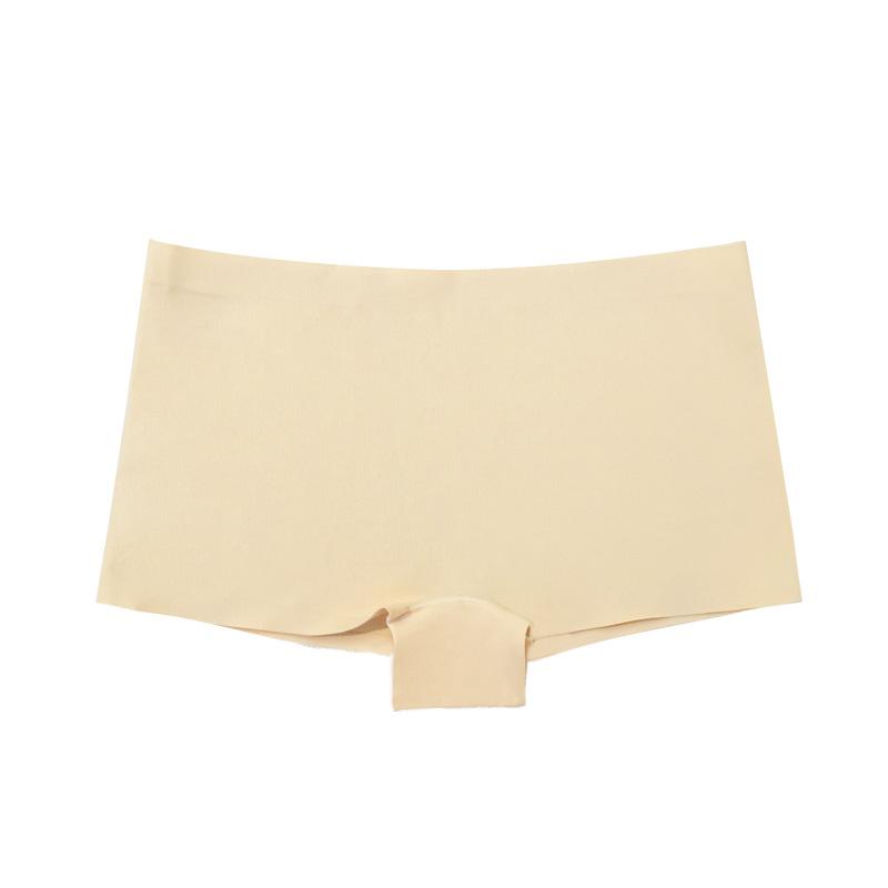 Sexy Seamless Women's Boxer Briefs Comfortable and Breathable Can Be Worn As Outerwear Mid-waist Ice Silk Four-corner Panties