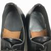 70s Vintage GESKA German Service Shoes Plain Toe Black Size 42 / 26.5-27.0cm Men's(USED)