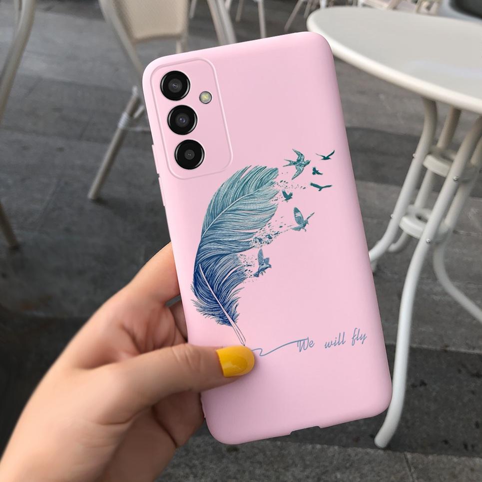 For Cover Samsung Galaxy A04s SM-A047F Bumper Fundas Milk Cow Butterfly Phone Case Soft Back Cover For Samsung A04s Bumper Capa