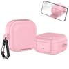 Leather Earphone Case Lychee Grain with Phone Stand Earbuds Cover Full Cover Shell Shockproof for Samsung Galaxy Buds4/4pro