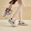 Super soft and high-value student sports shoes mesh breathable spring new platform dad shoes casual running shoes
