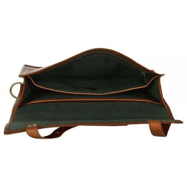 Super Quality Men's Leather Large Laptop Case for Computer Bag Shoulder Bag