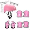 Kids Bike Helmet Set Ventilation for Skateboarding Outdoor Sports Boys Girls