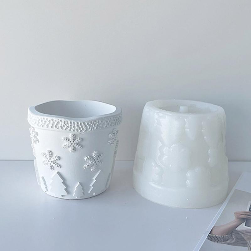 Candles Holder Resin Mold,Cement Gypsum Flower Pot Silicone Molds Epoxy Resin Casting Molds for DIY Jewelry Storage Box