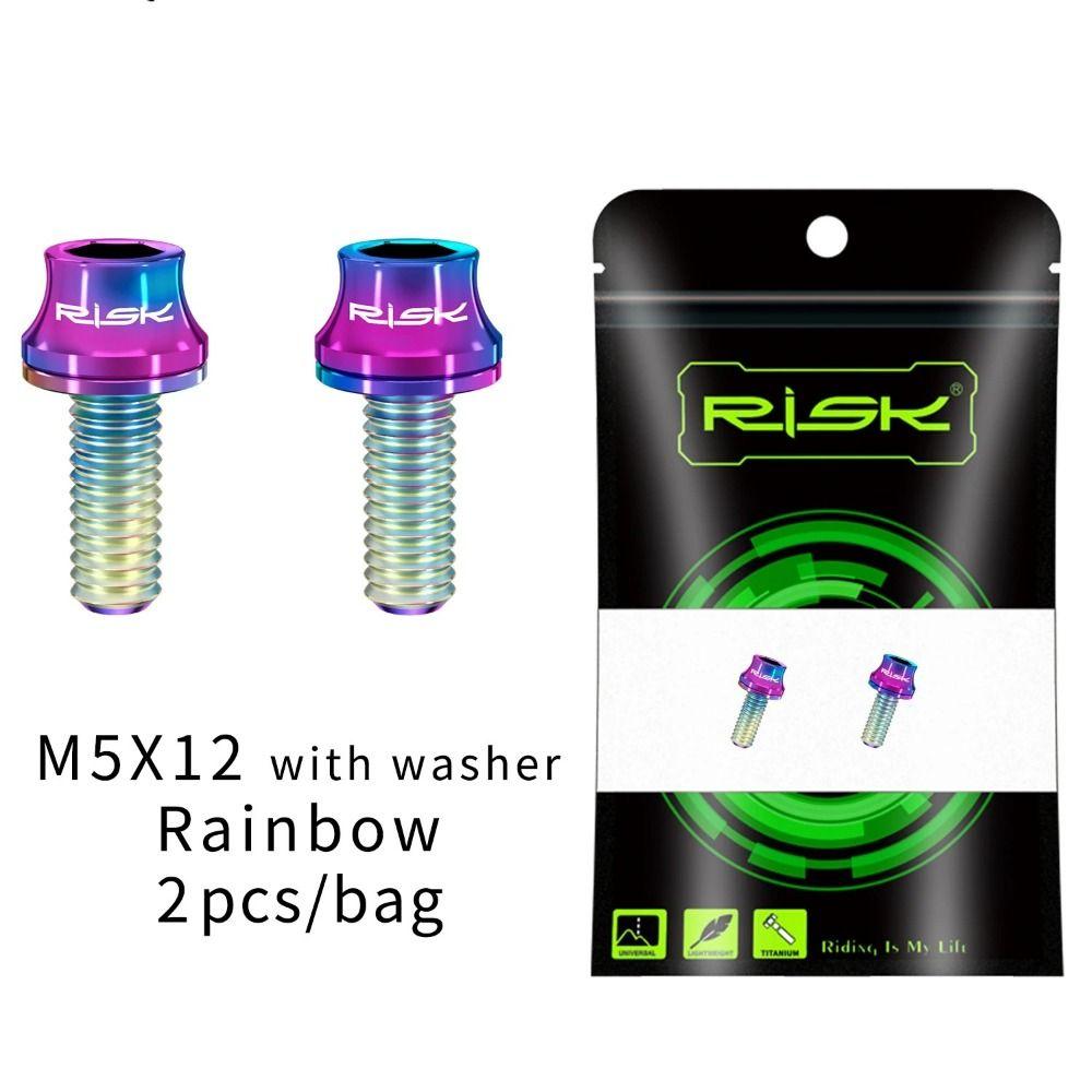 2pcs Screw Bike Bottle Holder Screw Titanium Zinc Zinc Alloy Bicycle Water Bottle Fixed Screws  Water Holder