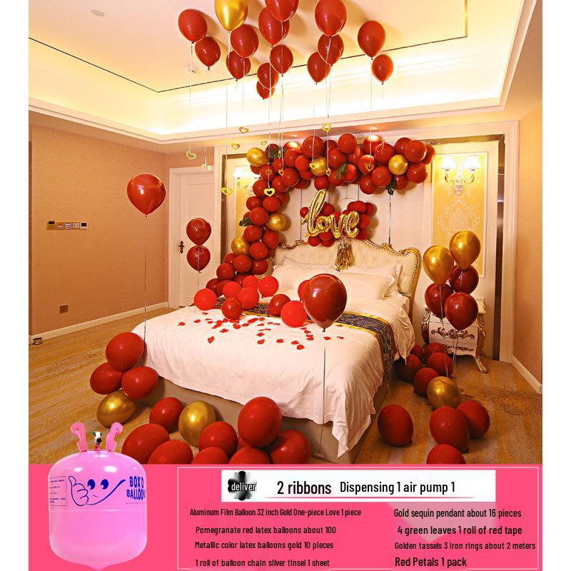 Small Helium Balloons with Hydrogen Inflator for Wedding and Birthday Decorations