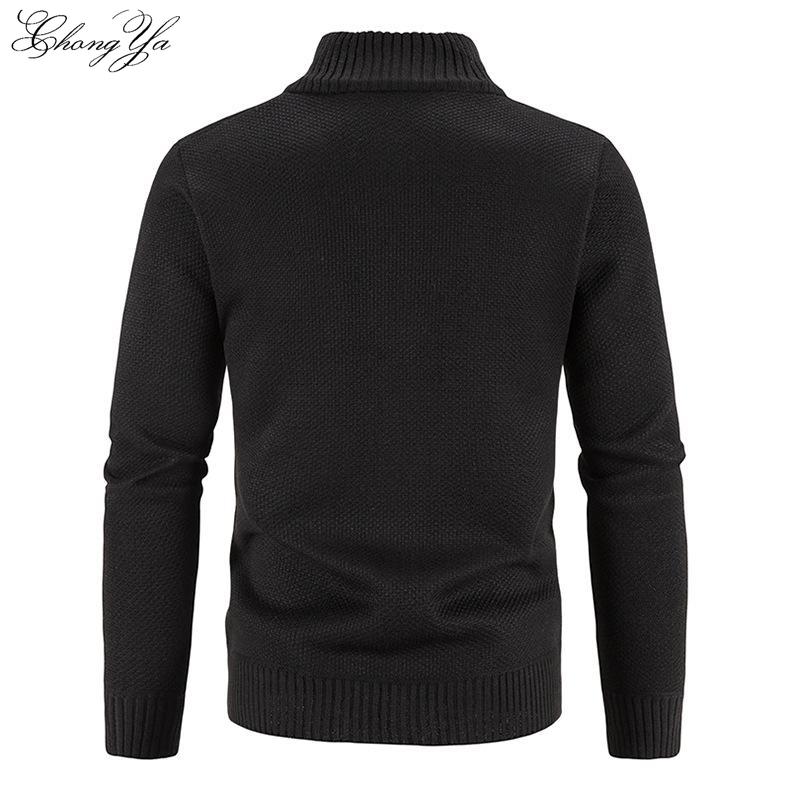 Men's Cardigan Jacket Zipper Knit Shirt Shirt Men's Tops