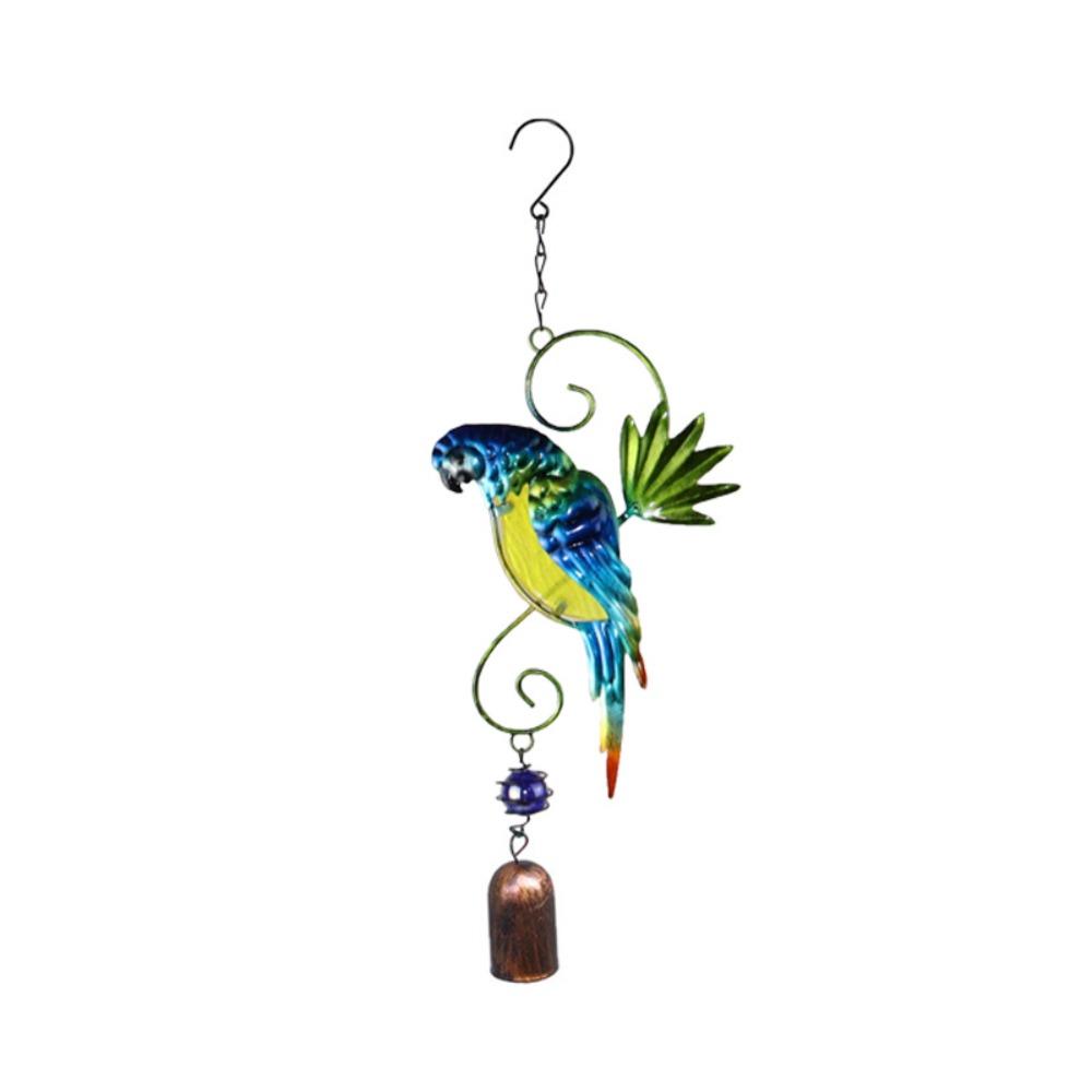 New Creative Bird Wind Chimes Metal Outdoor Indoor Parrot Bell Handmade Retro Ornament