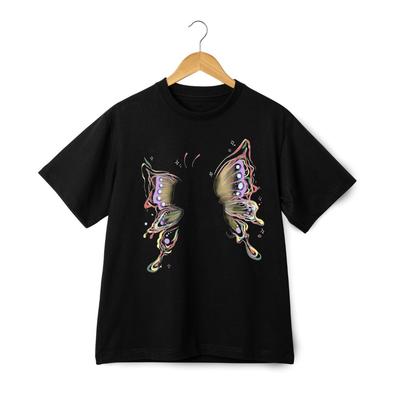 Artistic Abstract Butterfly Graphic Unisex Tee