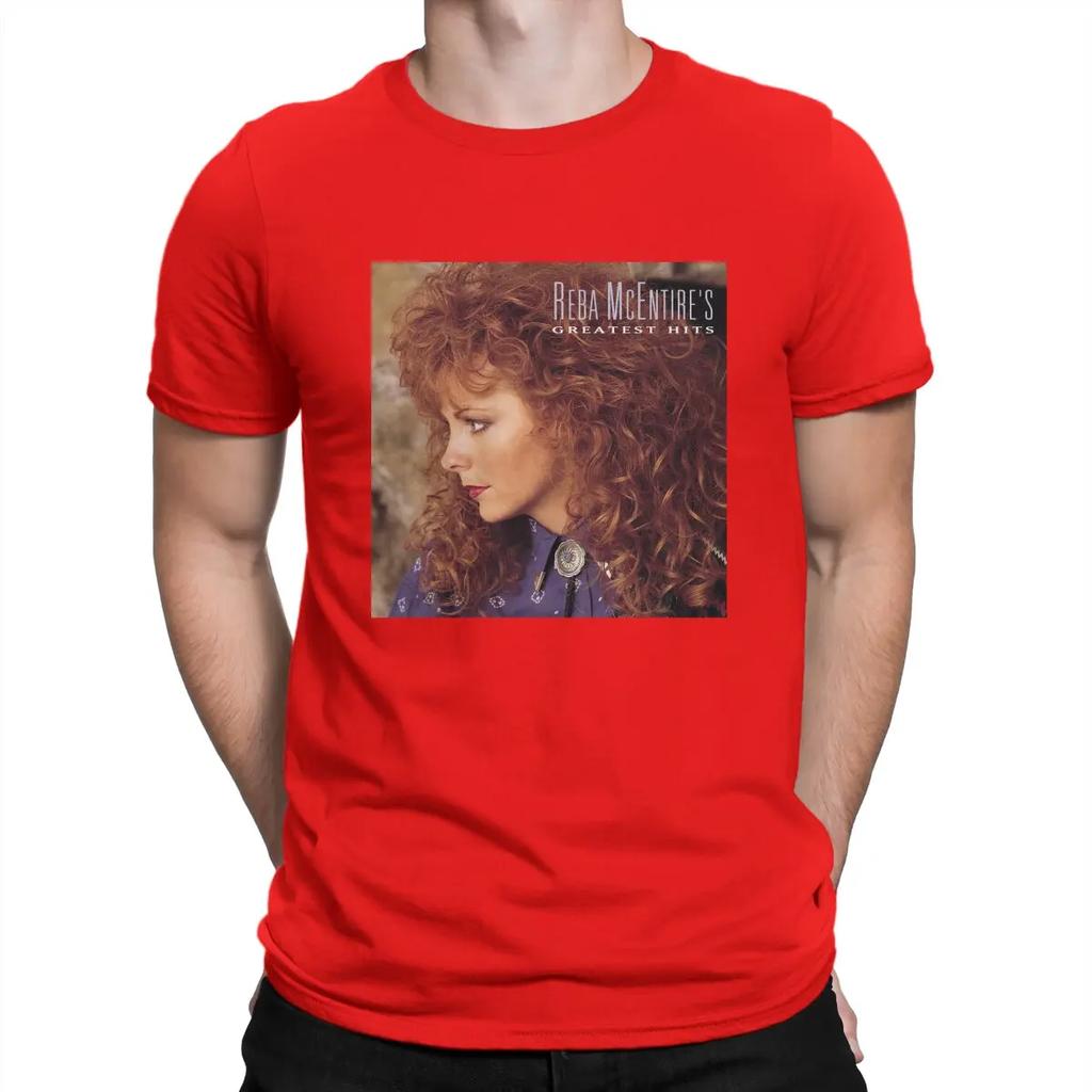 Men Greatest Hits T Shirt R-Reba Mcentire Music Cotton Tops Fun Short Sleeve Round Neck Tee Shirt Adult T-Shirt