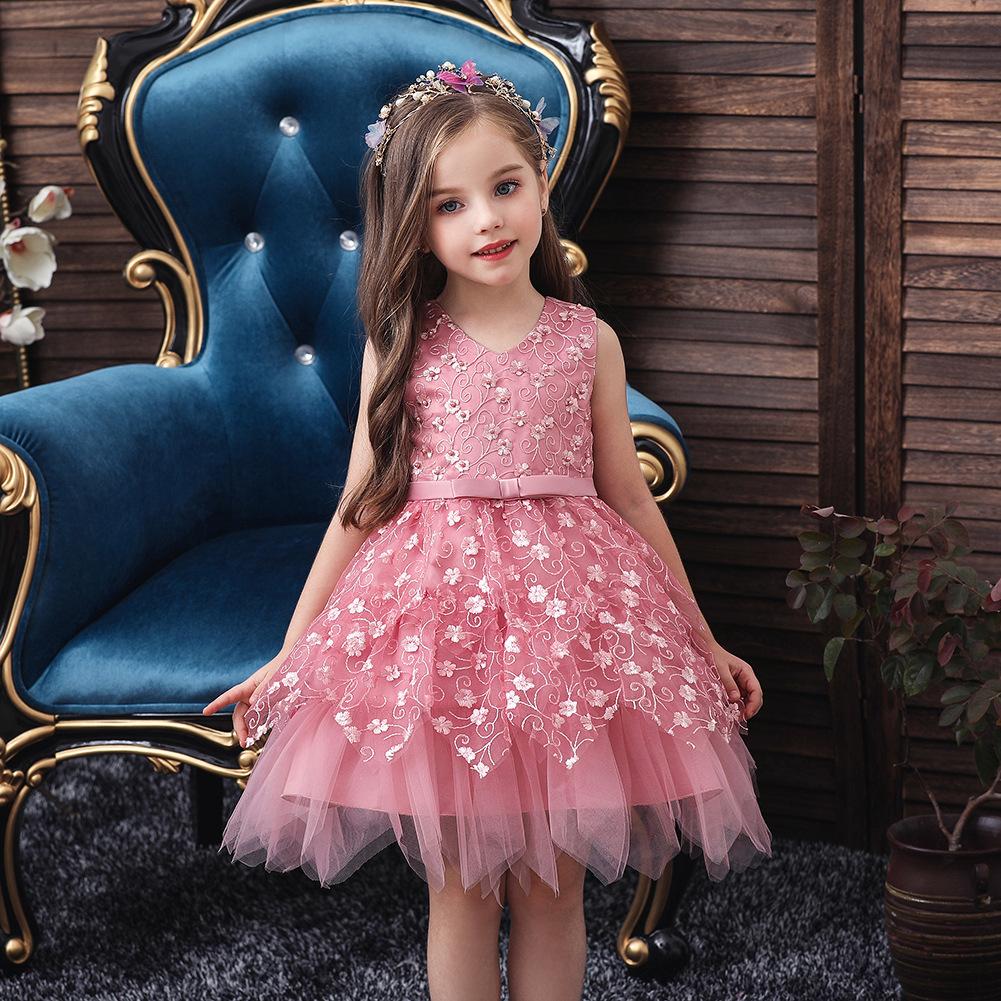 New Baby Girls' Birthday Princess Dress Tutu Dress for Toddler Girls, Kindergarten Dresses