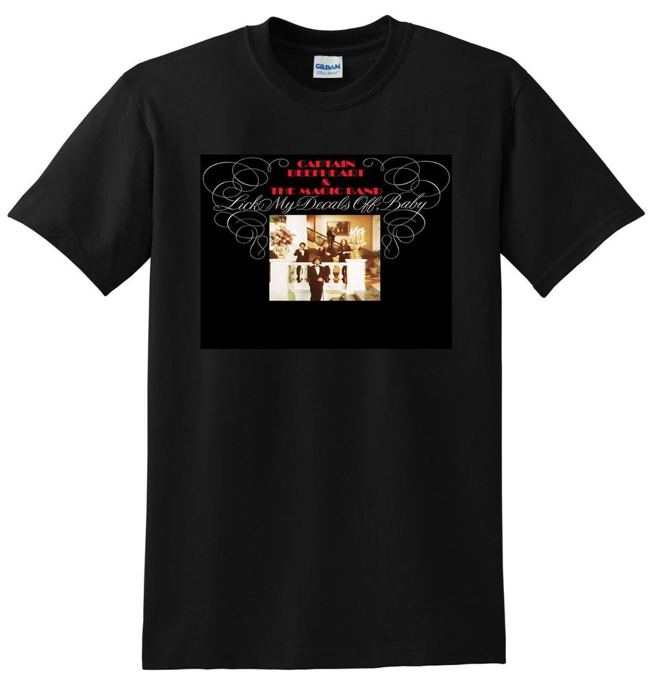 

CAPTAIN BEEFHEART AND HIS MAGIC BAND T SHIRT lick my decals off baby S M L XL Unisex T-Shirt XL