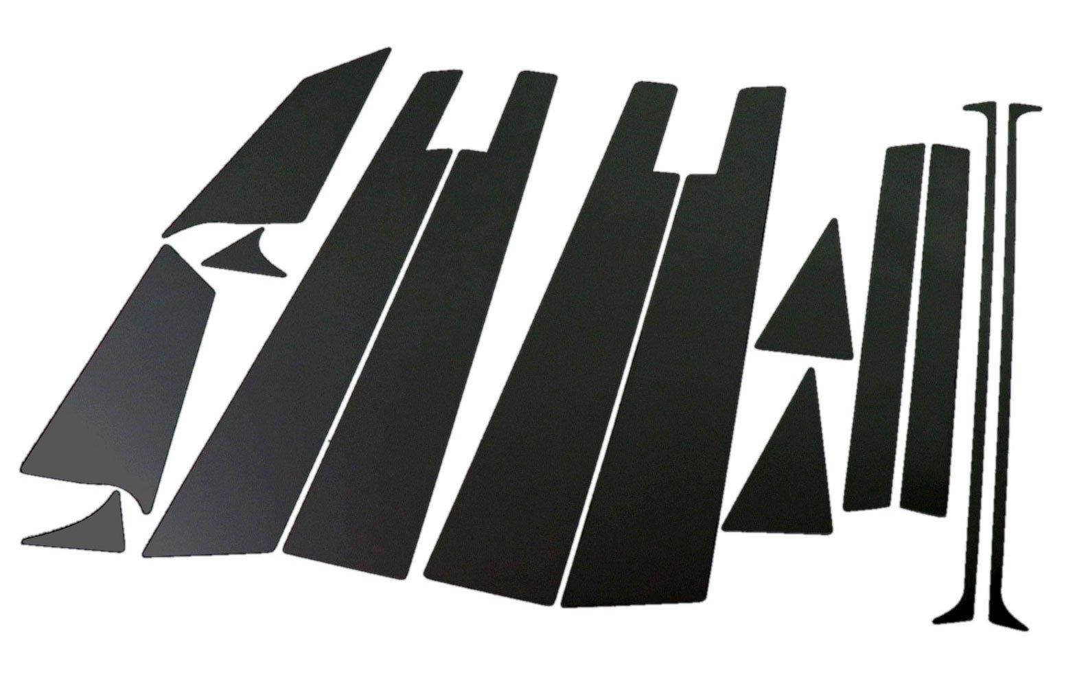 

BRIGHTZ Накладки на стойки кузова с ультразеркальным черным хромированием для автомобилей с козырьками 4961 (Набор из 14 предметов) [ПИЛ-БЛА-099] чёрный