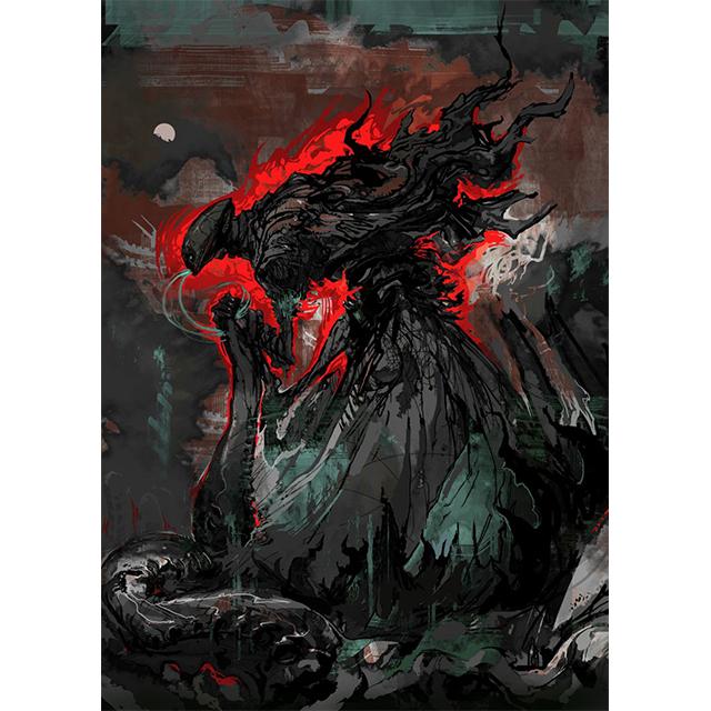 Abstract Magic Dark Monsters And Knights Prints Poster Canvas Painting Modern Wall Art Picture HD Living Room Bedroom Home Decor