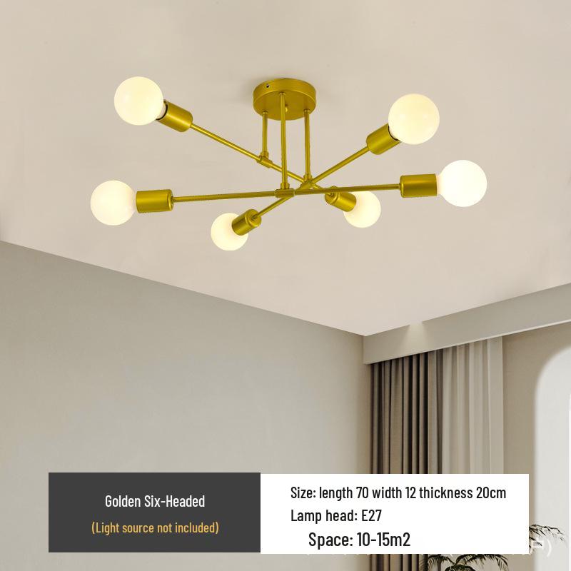 

Скандинавский современный кованый железный подвесной светильник-ветка для маленькой гостиной Without Light Source