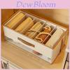 Clothes Storage Box With Dividers Foldable For Bedroom And Closet