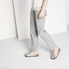 Ciabatte da donna Birkenstock argentate Arizona Birko-Flor Silver regular larghe (1012282)