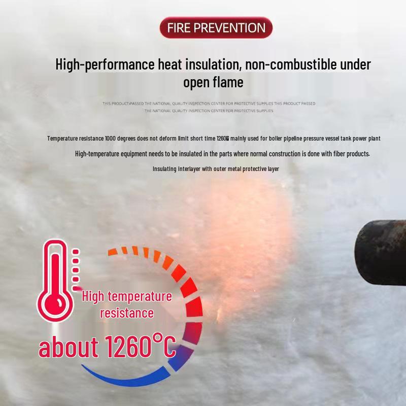 Aluminum Silicate Ceramic Fiber Blanket - High Temp Fireproof Insulation