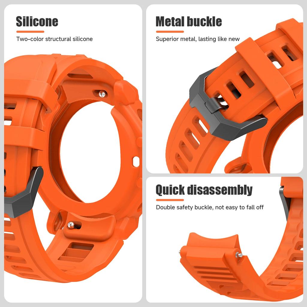 Silikonový řemínek a pouzdro pro chytré hodinky Huami Amazfit T-REX 3 Pro Řemínek na hodinky Pro Amazfit T-rex3 Pro Náramek