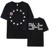 Rapper RELS B Skinny Flakk 2025 Tour Tshirt Men Clothing Fashion Hip Hop Punk Street Tshirts Unisex High Quality Cotton T Shirt